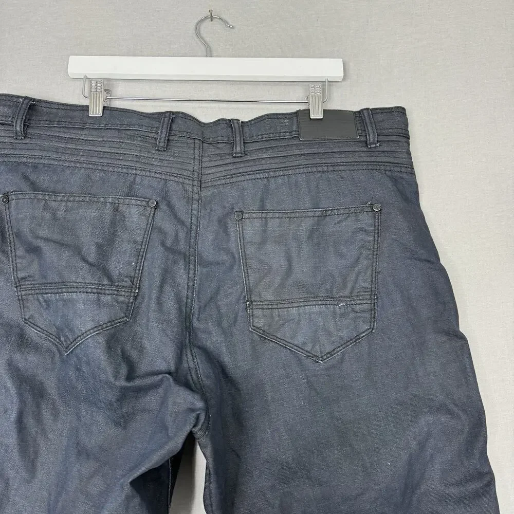 Jordan Craig Mens Jeans 42x32 Blue Legacy Edition Aaron Coated Moto Biker Grunge